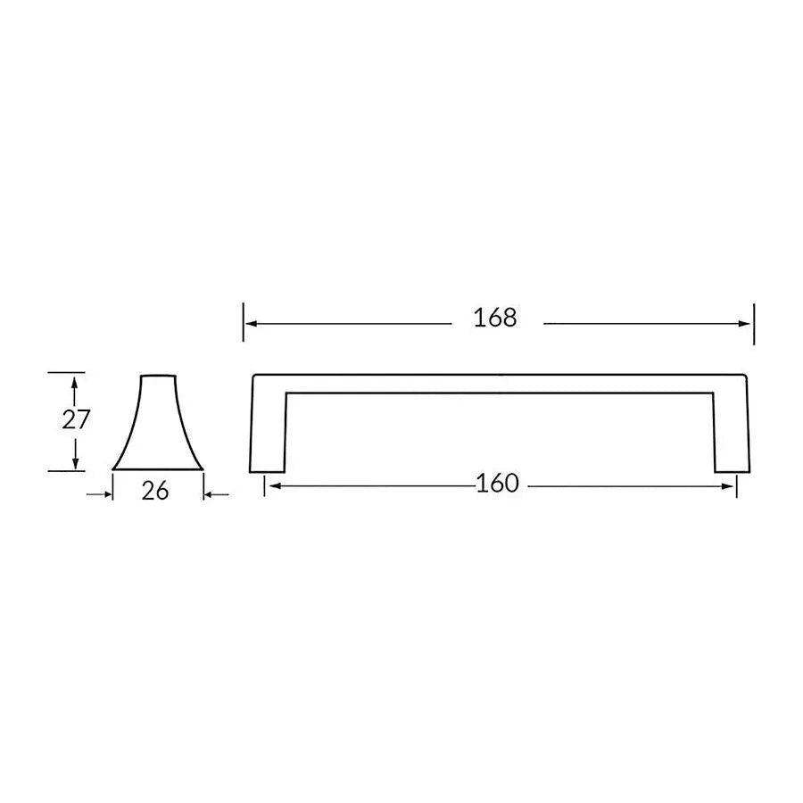 Rocheleau - E1496 Pull - POI-E1496-160-1802 | Montreal Lighting & Hardware