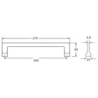 Rocheleau - E1523 Pull - POI-E1523-160-1917 | Montreal Lighting & Hardware