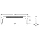 Rocheleau - GRIP Pull - POI-R8870-160-AL6 | Montreal Lighting & Hardware