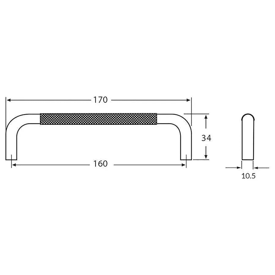 Rocheleau - GRIP Pull - POI-R8870-160-AL6 | Montreal Lighting & Hardware
