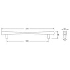 Rocheleau - Pagoda Pull - POI-R7281-160-BNL | Montreal Lighting & Hardware
