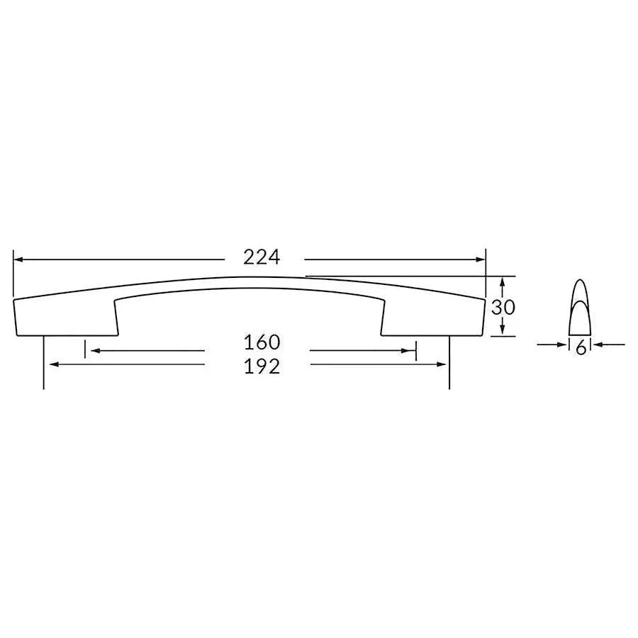 Rocheleau - R1298 Pull - POI-R1298-128-BSN | Montreal Lighting & Hardware