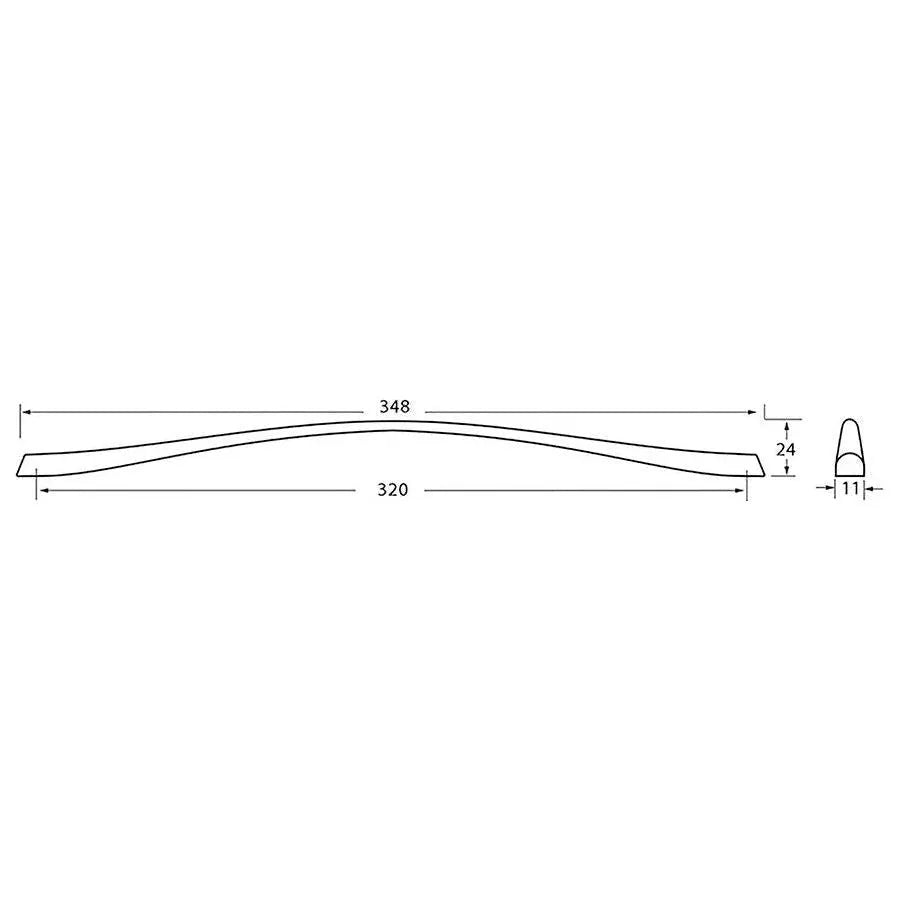 Rocheleau - R1517 Pull - POI-R1517-160-BSN | Montreal Lighting & Hardware