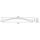 Rocheleau - R1517 Pull - POI-R1517-160-BSN | Montreal Lighting & Hardware