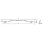 Rocheleau - R1517 Pull - POI-R1517-160-BSN | Montreal Lighting & Hardware