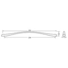 Rocheleau - R1517 Pull - POI-R1517-160-BSN | Montreal Lighting & Hardware