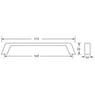 Rocheleau - R4231 Pull - POI-R4231-128-BSN | Montreal Lighting & Hardware