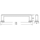 Rocheleau - R5762 Pull - POI-R5762-128-ABP | Montreal Lighting & Hardware