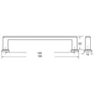 Rocheleau - R5762 Pull - POI-R5762-128-ABP | Montreal Lighting & Hardware
