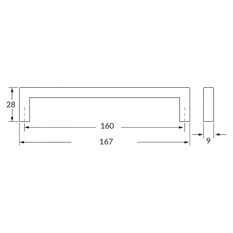 Rocheleau - R6003 Pull - POI-R6003-128-BB | Montreal Lighting & Hardware