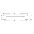 Rocheleau - R6009 Pull - POI-R6009-128-BSN | Montreal Lighting & Hardware