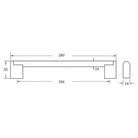 Rocheleau - R6009 Pull - POI-R6009-128-BSN | Montreal Lighting & Hardware