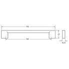 Rocheleau - R7040 Pull - POI-R7040-128-ABN | Montreal Lighting & Hardware