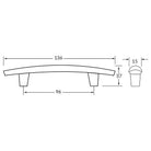 Rocheleau - R7090 Pull - POI-R7090-128-ABN | Montreal Lighting & Hardware
