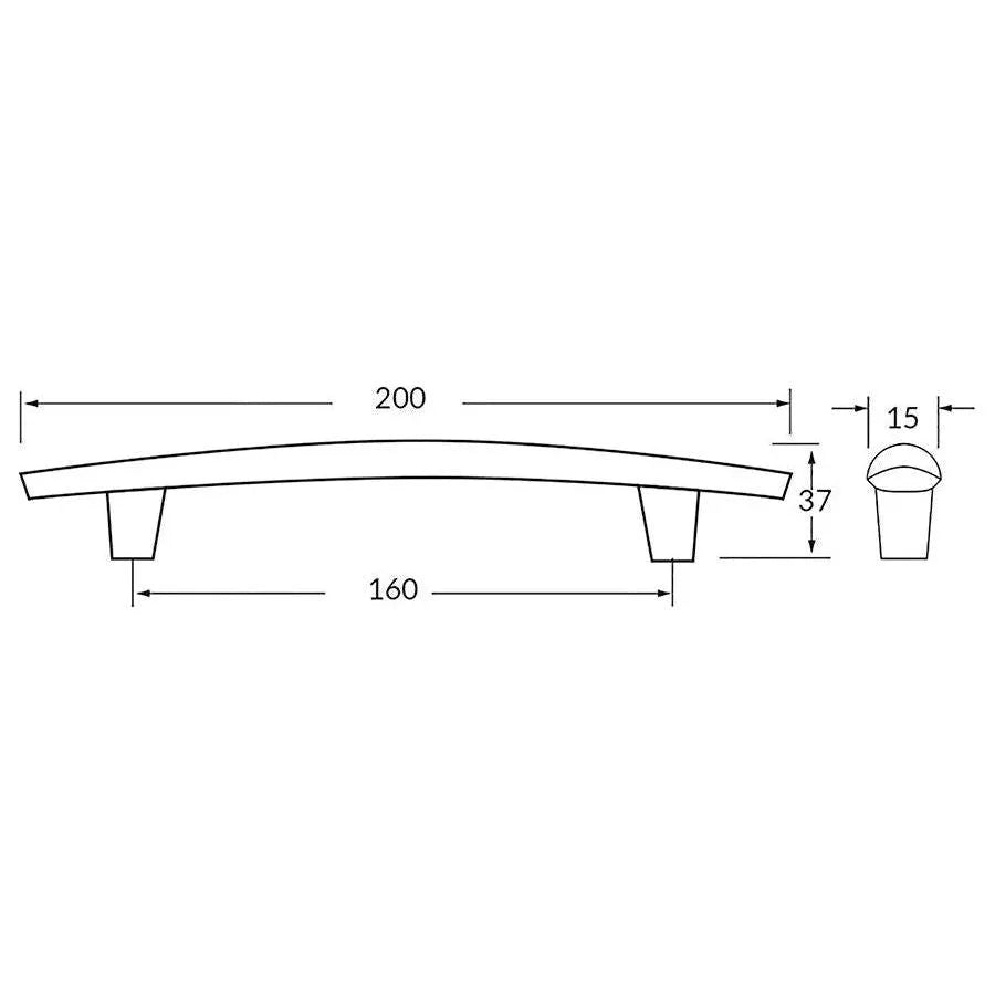 Rocheleau - R7090 Pull - POI-R7090-128-ABN | Montreal Lighting & Hardware