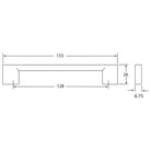 Rocheleau - R71016 Pull - POI-R71016-128-BSN | Montreal Lighting & Hardware
