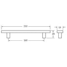 Rocheleau - R7123 Pull - POI-R7123-128-ABN | Montreal Lighting & Hardware