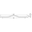 Rocheleau - R71481 Pull - POI-R71481-160-NA | Montreal Lighting & Hardware