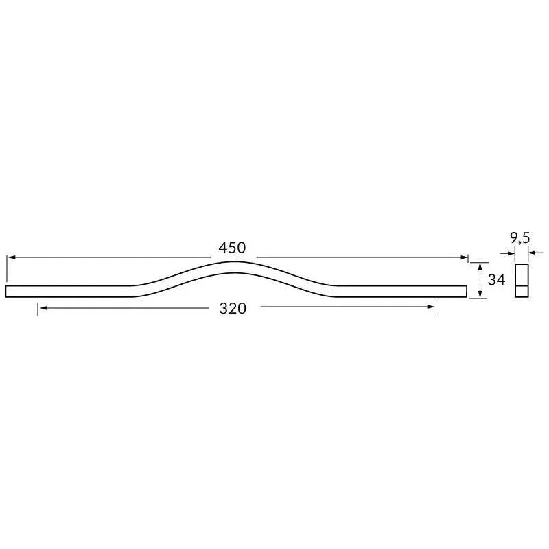 Rocheleau - R71481 Pull - POI-R71481-160-NA | Montreal Lighting & Hardware