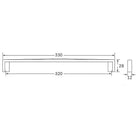 Rocheleau - R7254 Pull - POI-R7254-160-BNL | Montreal Lighting & Hardware