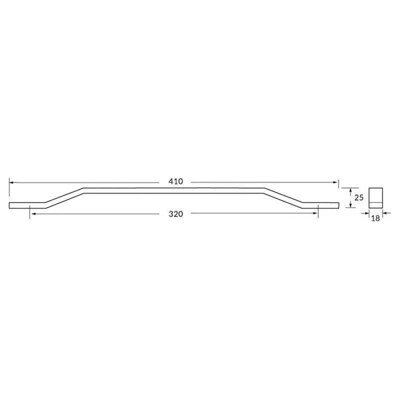 Rocheleau - R7265 Pull - POI-R7265-128-BNL | Montreal Lighting & Hardware