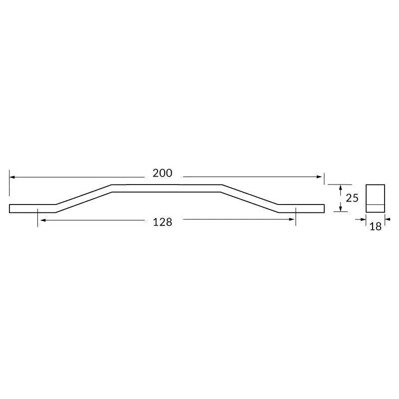 Rocheleau - R7265 Pull - POI-R7265-128-BNL | Montreal Lighting & Hardware