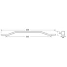 Rocheleau - R7265 Pull - POI-R7265-128-BNL | Montreal Lighting & Hardware