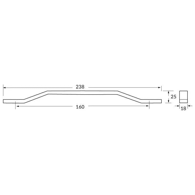 Rocheleau - R7265 Pull - POI-R7265-128-BNL | Montreal Lighting & Hardware