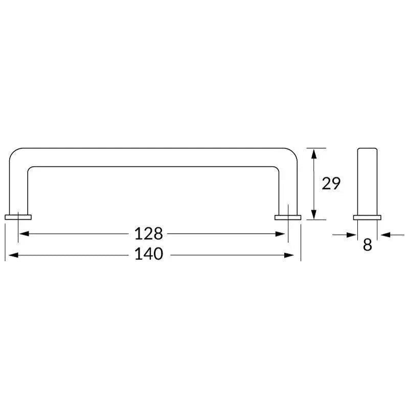 Rocheleau - R73463 Pull - POI-R73463-128-GA | Montreal Lighting & Hardware