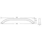 Rocheleau - R8175 Pull - POI-R8175-192-AL6 | Montreal Lighting & Hardware
