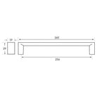 Rocheleau - R8948 Pull - POI-R8948-128-BSN | Montreal Lighting & Hardware