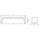 Rocheleau - V0195 Pull - POI-V0195128-L01 | Montreal Lighting & Hardware