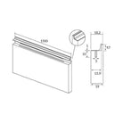 Rocheleau - V0343 Pull - POI-V0343-1500-L24 | Montreal Lighting & Hardware