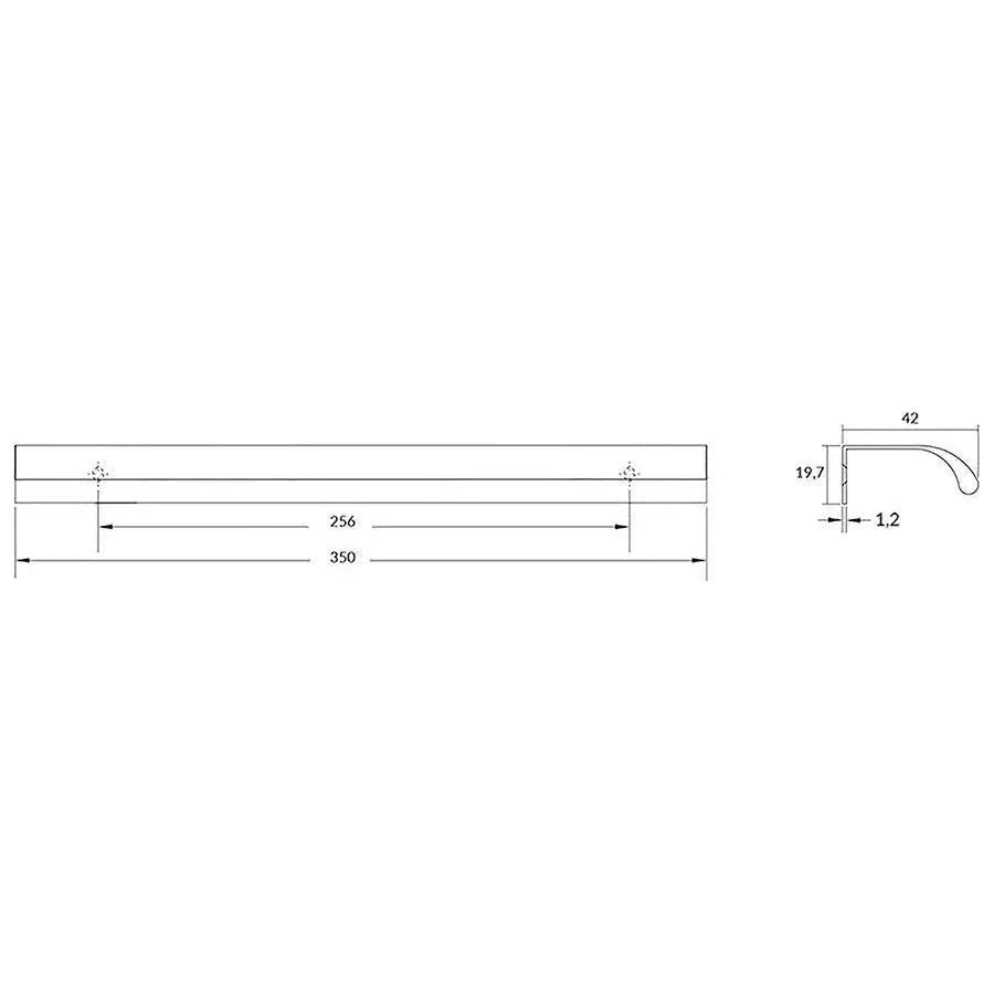 Rocheleau - V0372 Pull - POI-V0372-128-L09 | Montreal Lighting & Hardware