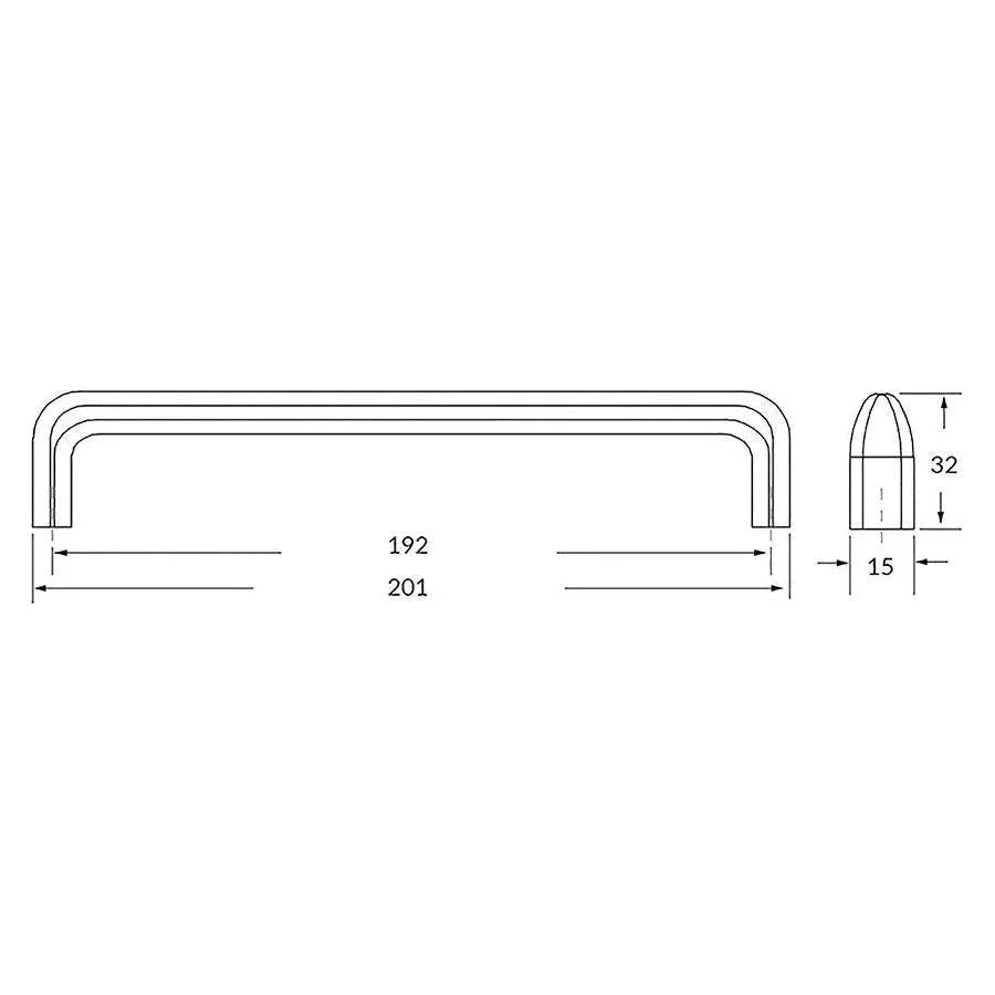 Rocheleau - V226 Pull - POI-V226-128-Z23 | Montreal Lighting & Hardware