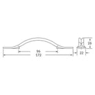 Rocheleau - V405 Pull - POI-V405-096-Z610 | Montreal Lighting & Hardware