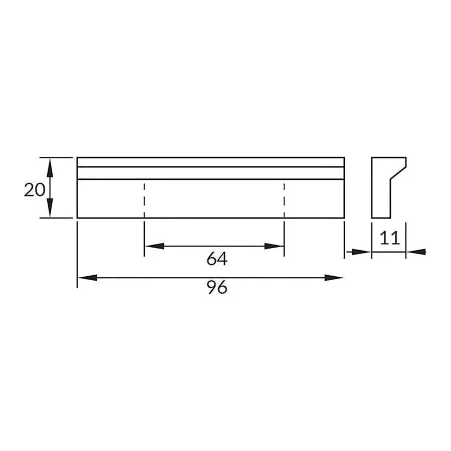 Rocheleau - V78 Pull - POI-V78-160-L01 | Montreal Lighting & Hardware