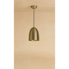 Dounia Home - DH-ROYDOMPEN-SM-NIK - Roya Dome Pendant Light - Brushed Nickel Silver