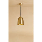 Dounia Home - DH-ROYDOMPEN-SM-BRS - Roya Dome Pendant Light - Polished Brass