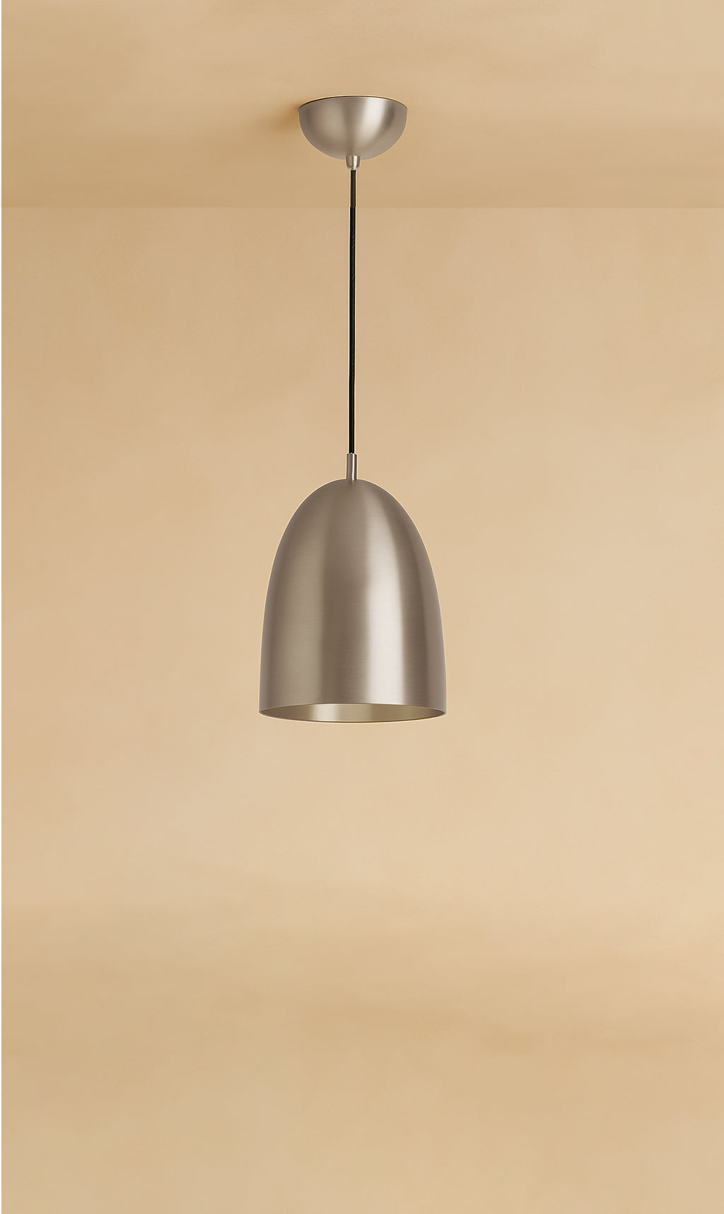 Dounia Home - DH-ROYDOMPEN-MD-BRS - Roya Dome Pendant Light - Polished Brass
