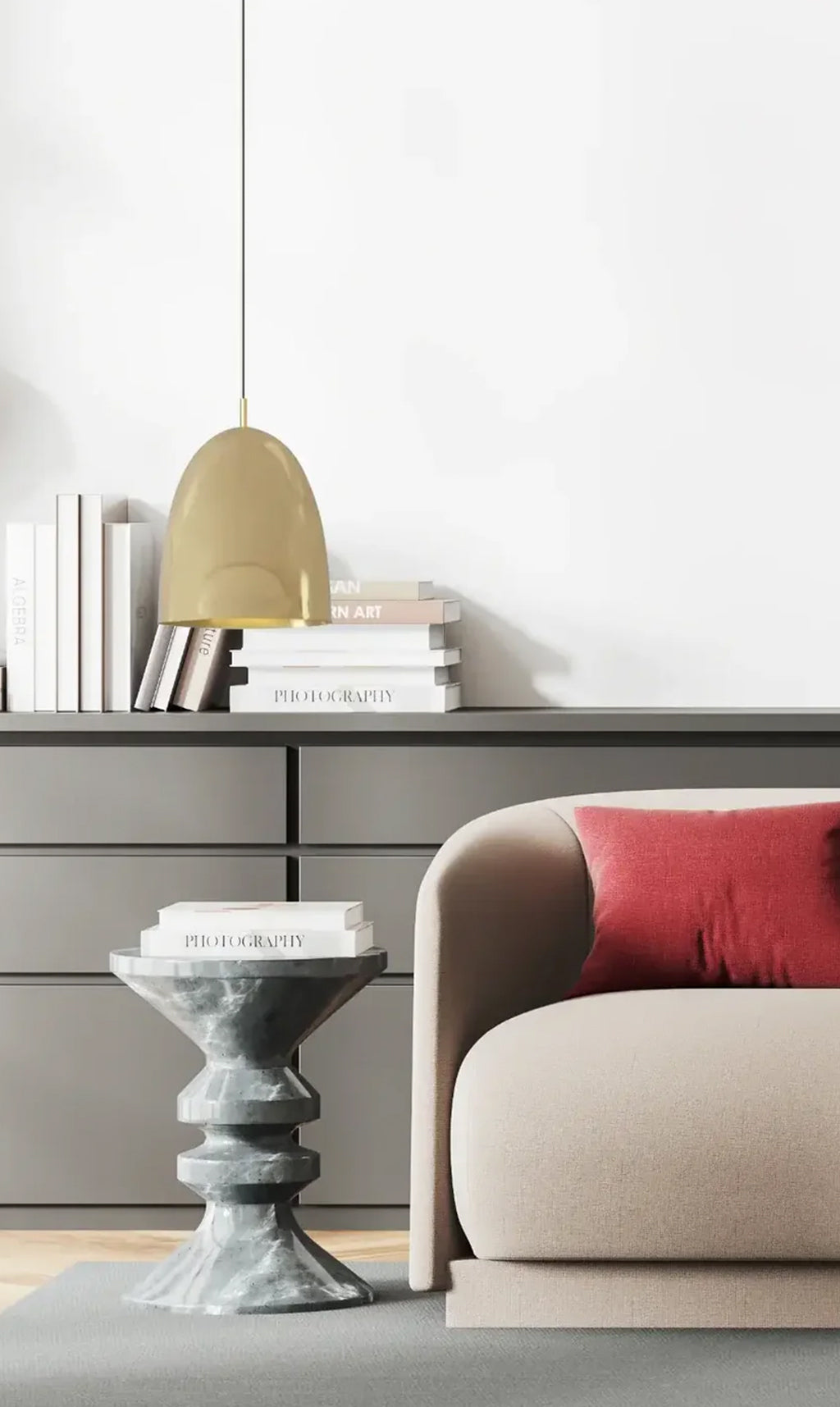 Dounia Home - DH-ROYDOMPEN-SM-PC - Roya Dome Pendant Light - Polished Copper