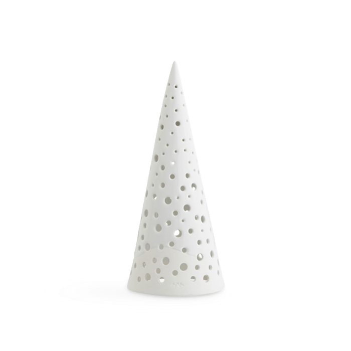 Porte-bougie chauffe-plat Kähler 692417 Nobili, blanc neige
