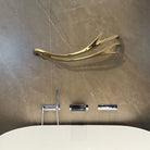 P&Bhusri S2-M-PWH-N Golden Antlers Towel Warmer in Porcelain White