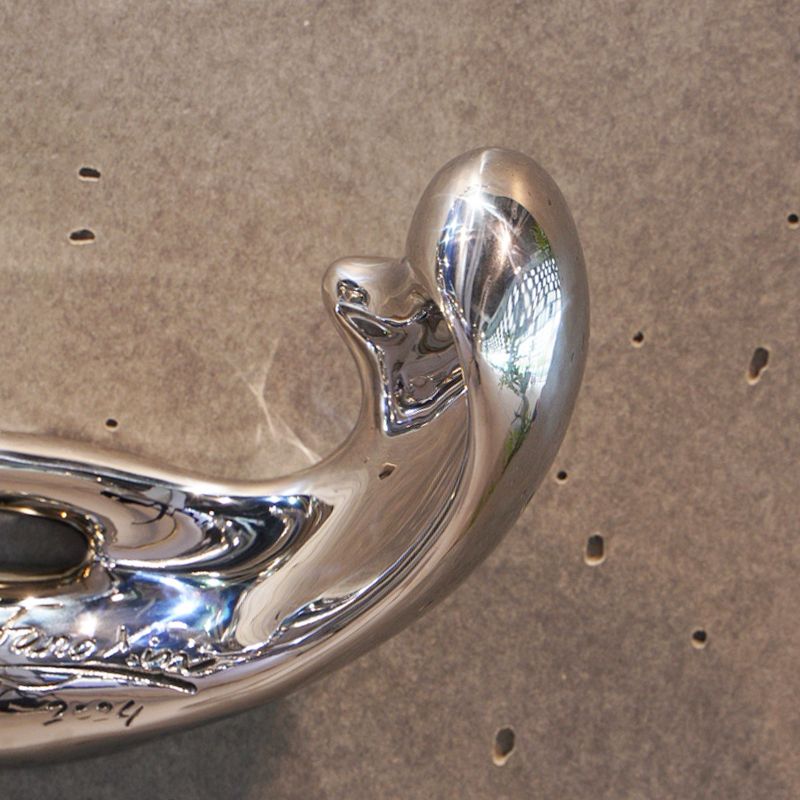 P&Bhusri S3-M-PWH-N Sèche-serviettes Fontaine de Jouvence en porcelaine blanche