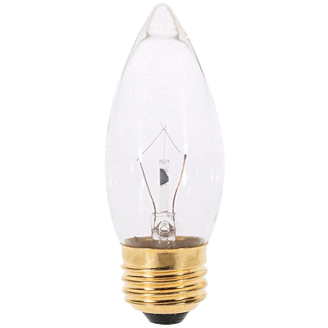 Satco Products - 25 Watt B11 Incandescent, Clear, 2500 Average rated hours, 210 Lumens, Medium base, 130 Volt - A3631 | Montreal Lighting & Hardware