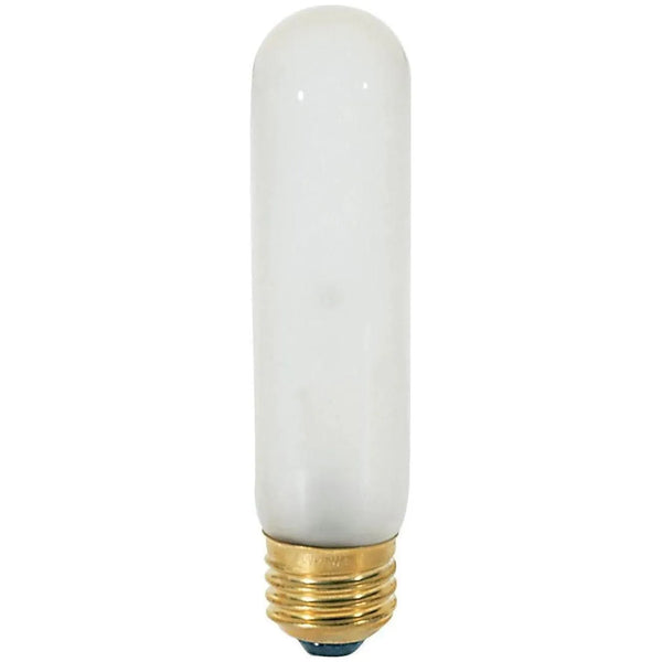 25 Watt T10 Incandescent, Frost, 2000 Average rated hours, 200 Lumens, Medium base, 120 Volt