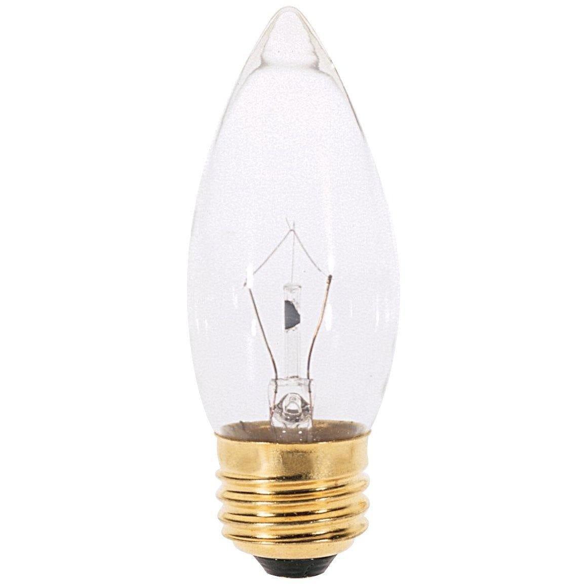 Satco Products - 40 Watt B11 Incandescent, Clear, 2500 Average rated hours, 370 Lumens, Medium base, 130 Volt - A3632 | Montreal Lighting & Hardware