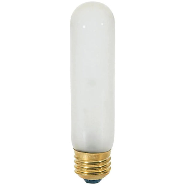 40 Watt T10 Incandescent, Frost, 2000 Average rated hours, 280 Lumens, Medium base, 120 Volt