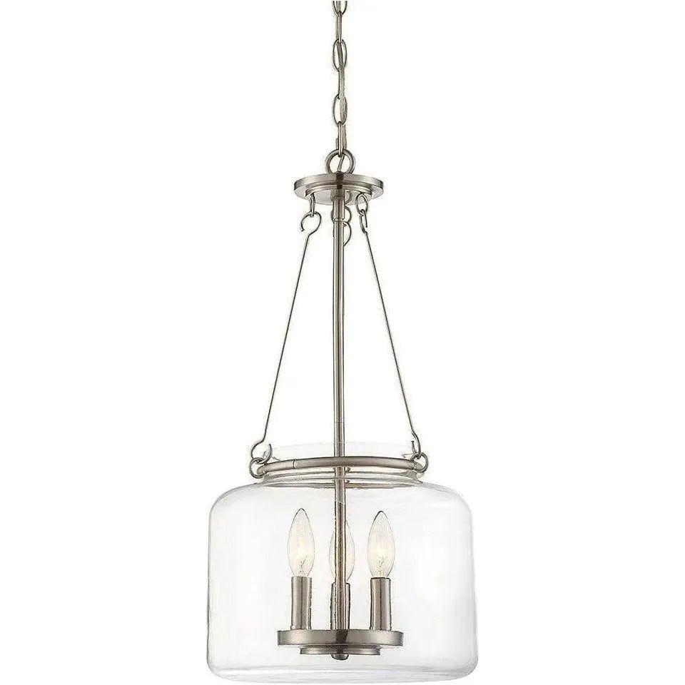 Savoy House - Akron Three Light Pendant - 7-9006-3-SN | Montreal Lighting & Hardware