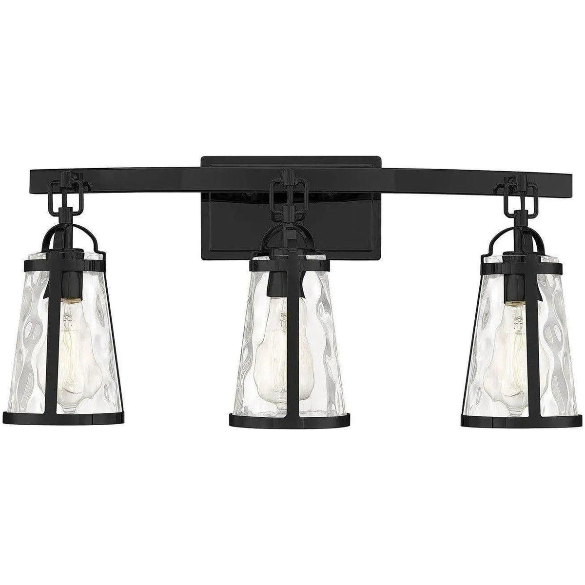 Savoy House - Albany Three Light Bath Bar - 8-560-3-BK | Montreal Lighting & Hardware